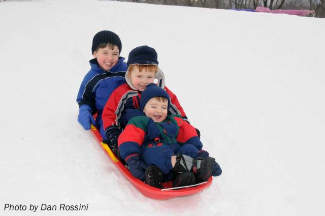 D, M, and C go sledding. Boys can be masculine without being crude, irreverent, or immodest.